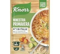 Knorr Minestra Primavera, Piatti Pronti Knorr con Verdure da Agricoltura Sostenibile, Senza Coloranti, Senza Conservanti, Fonte di Proteine, Vegetariano, 61 g