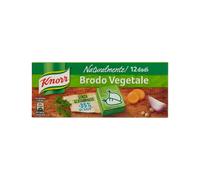 Knorr Brodo Vegetale Naturalmente!, Dadi di Brodo con -35% di Sale*, Basso Contenuto di Grassi, Senza Glutine, Coloranti e Conservanti, Ideale per Dieta Povera di Sodio, 12 Dadi
