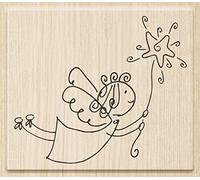 Knorr Prandell 211801412 211801412 - Timbro in Legno (Natale), Dimensioni Motivo: Buon Messaggio, 7 x 6 cm