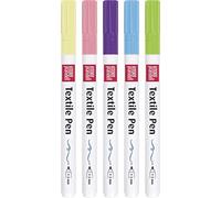 Knorr Prandell, Matite in tessuto, confezione da 5 pezzi, aderisce a qualsiasi tessuto (5 pezzi di caramella)