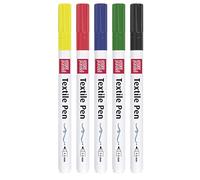 Knorr Prandell, Matite in tessuto, confezione da 5 pezzi, aderiscono a qualsiasi tessuto (Basic confezione da 5 sottili)