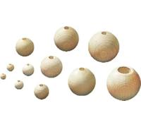 Knorr Prandell Sfera in Legno FSC, 10 mm, 47 Pezzi, Naturale, Ø 10mm STK