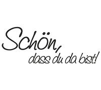 Knorr Prandell Timbro in Legno (Menù), Motivo Dimensioni 5 x 2 cm, Motivo: Schön, Dass du da Bist.