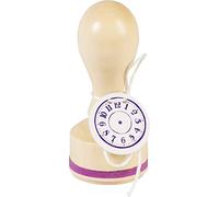 Knorr Prandell timbro in legno, rotondo Motivo Misura circa diametro 3,2 cm Motivo: Clock (orologio)