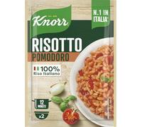 Knorr Risotto al Pomodoro, Risotto Pronto con Ingredienti Naturali, 100% Riso Italiano e Chicci al Dente, Preparazione in Pentola o al Microonde, 175g, 2 Porzioni