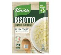 Knorr Risotto Bianco Cremoso, Risotto Pronto con Ingredienti Naturali, 100% Riso Italiano e Chicci al Dente, Preparazione in Pentola o al Microonde, 175g, 2 Porzioni
