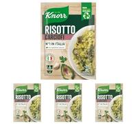 Knorr Risotto con Carciofi, Risotto Pronto con Ingredienti Naturali, 100% Riso Italiano e Chicci al Dente, Preparazione in Pentola o al Microonde, 175g, 2 Porzioni (Confezione da 4)