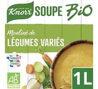 Knorr - Verdure biologiche macinate dall'orto, 1 l, gusto naturale di verdure fresche - Salute e delicatezza in mattoni da 1 l - Pronti da gustare - Zuppe e zuppe - 3 pezzi