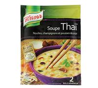 Knorr Zuppa disidratata Thai Tagliatelle Funghi Germogli di soia, pasto veloce, 69g