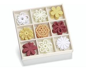 KnorrPrandell - Cofanetto in Legno da 22 mm con Ornamenti in Feltro, Multicolore