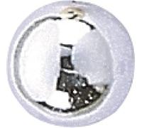 KnorrPrandell Gütermann 6052100 - Perle, 10mm, Confezione da 10 Pezzi, Colore: Argento