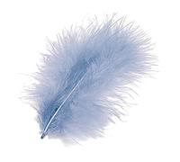 KnorrPrandell Gütermann 6619320 - Piume di marabu, 10cm, Confezione da 15, Colore: Azzurro