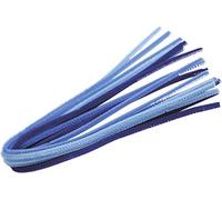 KnorrPrandell Gütermann 8471035 - Aste Pieghevoli ricoperte di Peluche, 50cm, Confezione da 10, Colore: Blu