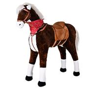 Knorrtoys 40750 - Cavallo da cavallo, XXL "Winnie", con sella e briglia, colore: Marrone