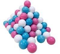 KNORRTOYS.COM-100 Set di Palline Circa Ø 6 cm, Senza plastificanti pericolosi, Certificato TÜV, Colore Rosa/Crema/Azzurro, 56740