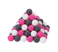 Knorrtoys 56757 - Set per palloni Ø6 cm - 100 Palline/Crema/Grigio/Rosa - S