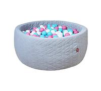 KNORRTOYS.COM- Bagno Morbido - Cosy Geo Grey - 300 Palline Rosa/Crema/Azzurr