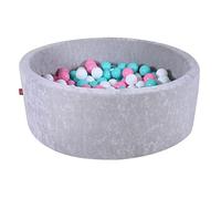 KNORRTOYS.COM- Bagno Morbido - Grey - 300 Palline Rosa/Crema/Azzurro, Colore Grigio, 68175