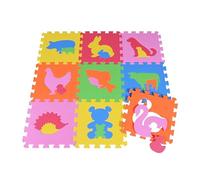 KNORRTOYS.COM- Knorrtoys-Tappetino Puzzle Geo Formen/9 pezzi/32 cm, Multicolore, 21018