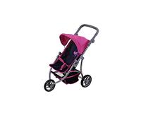 KNORRTOYS.COM- Passeggino per Bambole Lio - Volanti Cuori Blu Rosa, 16533