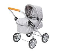 KNORRTOYS.COM- Passeggino per Bambole Mini Lili - Marrone Pietra, Geometrico, 56 x 35 x 56 cm, 63332