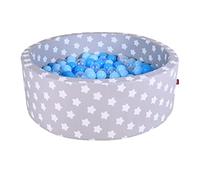 KNORRTOYS.COM- Piscina per Palline, Colore Grigio, Blu Chiaro, Trasparente, Durchmesser 82cm außen, ca. 30cm Hoch, 68153