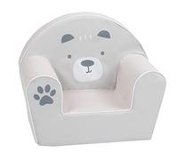 Knorrtoys Poltroncina per Bambini Design Orso Paul, Sedia Morbida in Schiuma e Cotone per Cameretta, Divanetto per Giocare e Rilassarsi, Arredo per Bambini, 51x34x42 cm