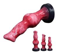 Knot Dildo Cane Fantasy Dido Donne Realistico Falli Realistici Per Uomini Giganti Uomo Animal Anale Cazzo Finto Donna Xxl Fallo Didol Grande Dildi Xxxl Morbido Anal Cazo in Silicone Anali,red-L