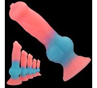 Knot Dildo Dildo Cane Dildo Fantasy Fallo Realistico Con Ventosa,PINK-M | Dildi Falli Giganti Monster Dildo Fallo Realistico Didol Silicone a Ventosa Piccolo Uomo Xxxl Anal Anale Cazo Finto,PINK-M