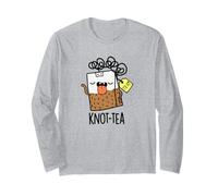 Knot-Tea Divertente Tea Pun Maglia a Manica