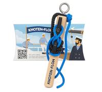 Knoten-Floh Set di esercizi per capitano XXL, nodo di apprendimento per SBF See patente di guida e vigili del fuoco, dispositivo di allenamento con nodi e istruzioni (lingua italiana non garantita)