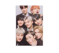 KNOTSS Ateez Group - Poster decorativo per tutti i membri, su tela, con stampa artistica e decorazione moderna, 40 x 60 cm