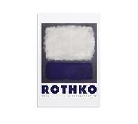 KNOTSS Mark Rothko - Poster decorativo da parete su tela, con stampa artistica e decorazione moderna, 30 x 45 cm