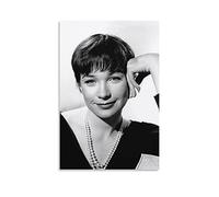 KNOTSS Shirley MacLaine - Poster decorativo su tela, con stampa artistica e decorazione artistica da parete, 60 x 90 cm