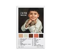 KNOTSS Zayn Malik, poster decorativo da parete in tela con stampa artistica e scritta "Mind of Mine", decorazione moderna per camera da letto, 30 x 45 cm