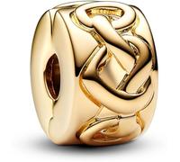 Pandora Knotted Hearts 768035C00 - Charm con clip, misura unica, Oro giallo, Nessuna pietra preziosa