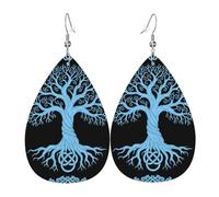 Knotwork Norse Tree Life Art Orecchini Divertenti Orecchini In Pelle Moda Accessori Per Feste Decorazioni