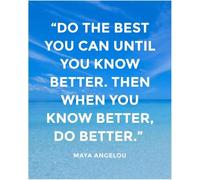 Know Better Do Better Poster | Learn wise words for ocean conservation(Framed,12x18inch(30x45cm))