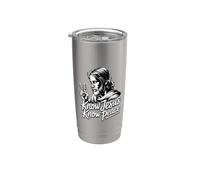 Know Jesus Know Peace Bicchiere termico in acciaio inox doppia parete