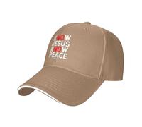 Know Jesus Know Peace Donna Uomo Snapback cap Classic Cappellino da Baseball Sportivo Cappellino con Visiera per Estivo Tennis Pesca