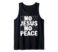 Know Jesus Know Peace Frasi Fede Cristiana Spirituale Canotta
