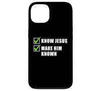 Know Jesus, Make Him Known - Christian Gospel Evangelism Custodia per iPhone 13