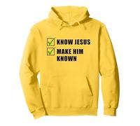Know Jesus, Make Him Known - Christian Gospel Evangelism Felpa con Cappuccio