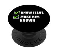Know Jesus, Make Him Known - Christian Gospel Evangelism PopSockets PopGrip Adesivo