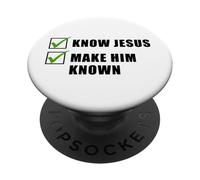 Know Jesus, Make Him Known - Christian Gospel Evangelism PopSockets PopGrip Adesivo
