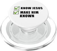 Know Jesus, Make Him Known - Christian Gospel Evangelism PopSockets PopGrip per MagSafe