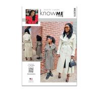 KNOW ME Beaute' J'Adore N5 - Trench da bambina e da donna, ME2070N5 (10-12-14-16-18)