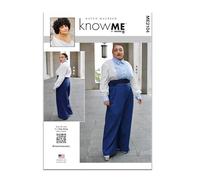 KNOW ME Raven Maureen Y5 - Cartamodello per camicia, pantaloni e fascia, da donna, ME2104Y5 (18-20-22-24-26)