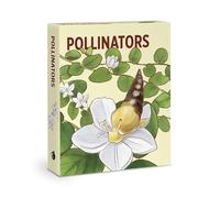 Knowledge Card Deck, P ollinators Trivia Cards for Adults, 48 Flash Cards for Family Trivia Game, Art Quiz Deck with Birds, Bees, Butterflies, and Surprising Pollinators