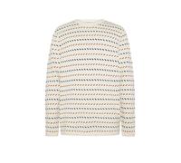KnowledgeCotton Apparel - Jacquard Crew Neck Knit - Pullover di lana XL bianco/beige